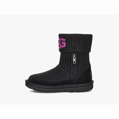 Botas UGG Knit Criança Pretas | PT-JRSPL